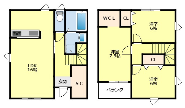 【間取り】 | ベルフォーレ（戸建）