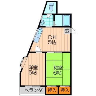 【間取り】 | 第一松田ハイム