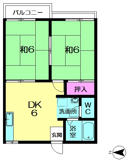 【間取り】 | 柳本ハイツＢ