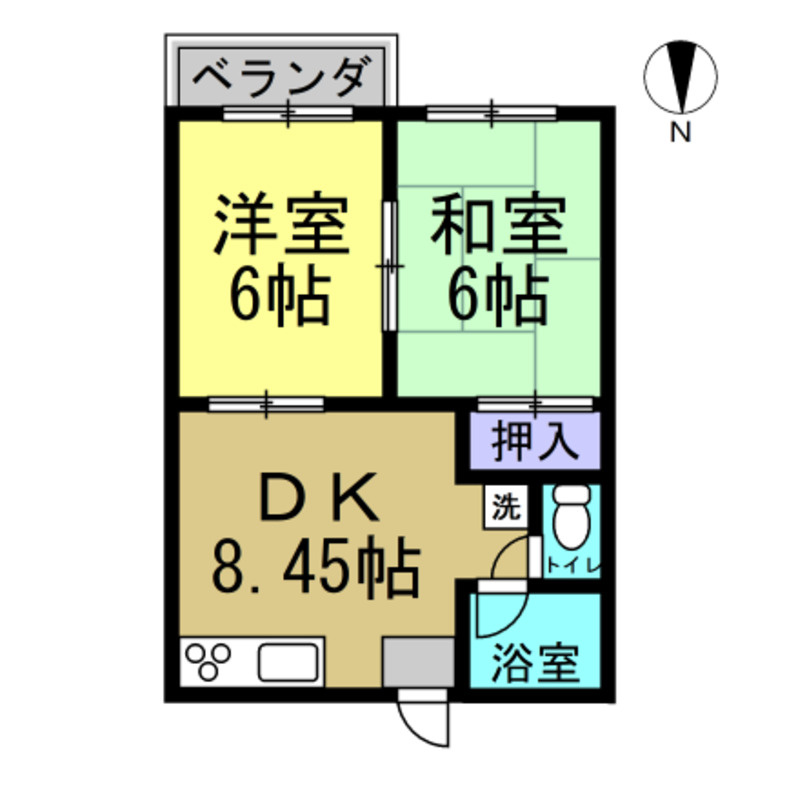 フォーブル百合草の間取り