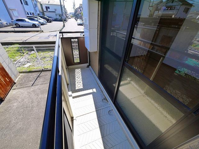 サンリッチのバルコニー|陽当たり良好なバルコニーです