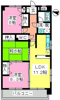 【間取り】 | ルミエール諸岡