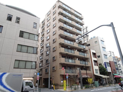 【外観】 | セザール根岸 | セザール根岸　ＳＲＣ造の分譲賃貸！２００１年３月築！セキュリティー安心！鶯谷駅から徒歩３分・入谷駅から徒歩9分の好立地！買い物便利！尾竹橋通り沿い！設備充実！