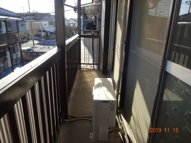 第2コーポけやきのバルコニー