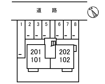 ルミエールひえづの区画図