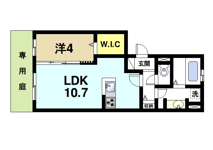 ココドミールの間取り|コンパクトな使いやすい間取りです