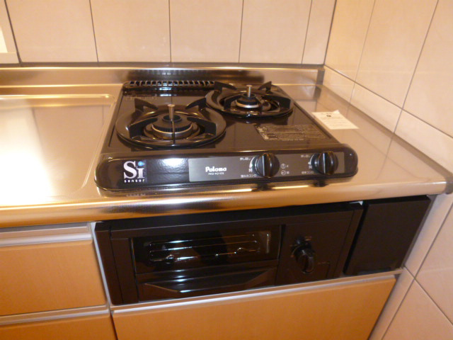 カーサ　ソレイユのキッチン|ガスコンロ