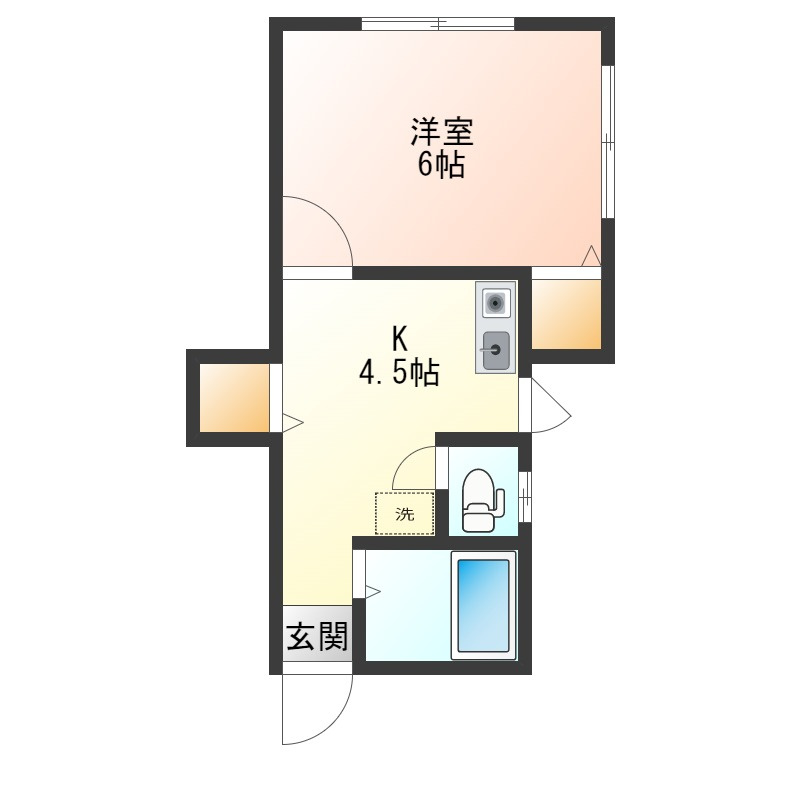 Chatsworth七日町の間取り