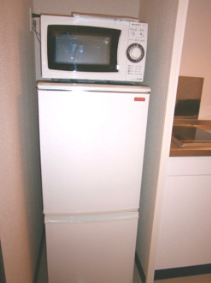 【キッチン】 | クレイノファミーユＳ | 冷蔵庫・電子レンジ付き