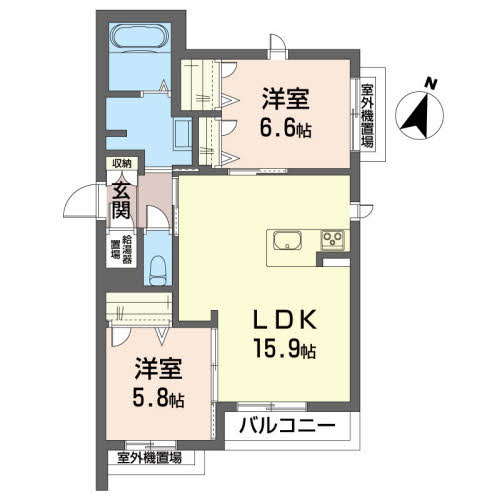 メゾンマスト名須川の間取り