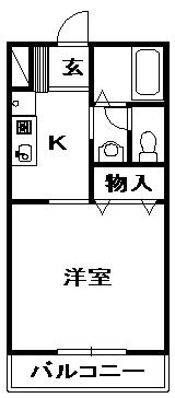 【間取り】 | アヴェニールⅡ | 間取りです