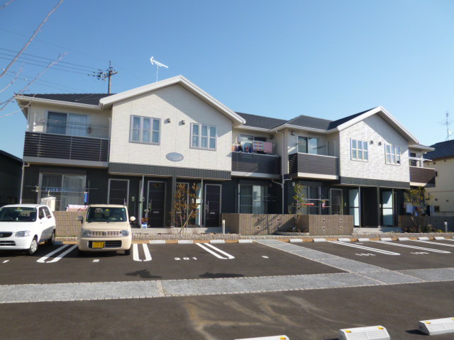 都窪郡早島町前潟のアパートの外観