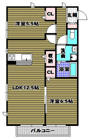 ハイムコンフォートの間取り