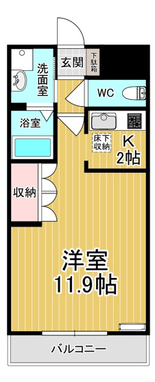 【間取り】 | シェルルあずま | うれしい都市ガスのお部屋です♪