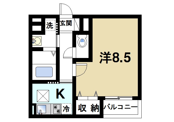 クレディーカーサの間取り