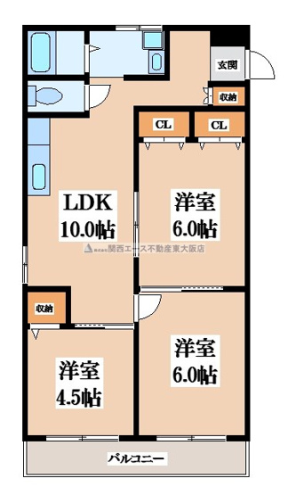 【間取り】 | サンライズ長田