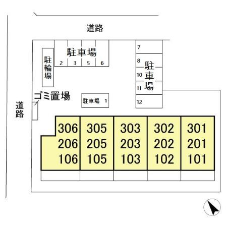 エスポワール　ソレーユの区画図