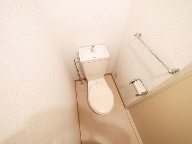 ルミエール３号館のトイレ|落ち着いた色調のトイレです