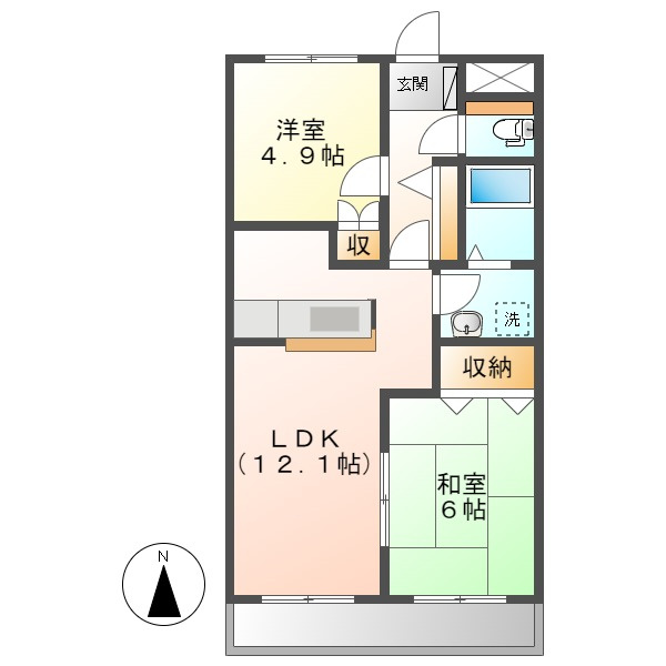 オレンジペコーの間取り