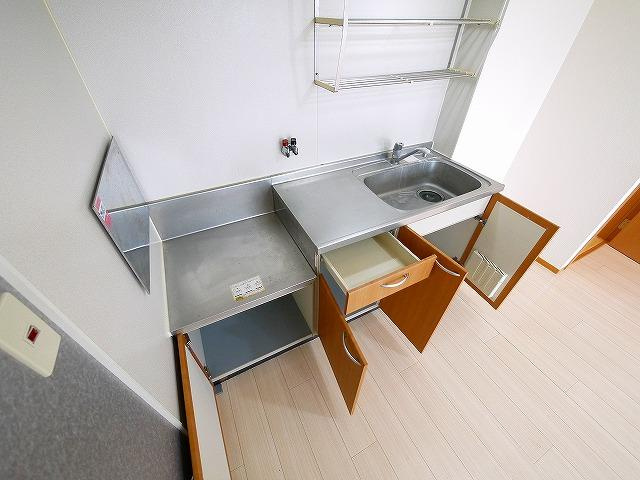 ジェイアール郡山Aのキッチン|キッチンでお料理をお楽しみください