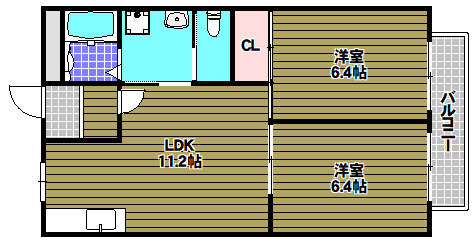 サマックスＹＵＩハイツの間取り