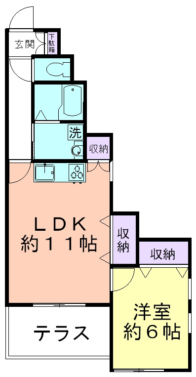 クレセリア東村山の間取り