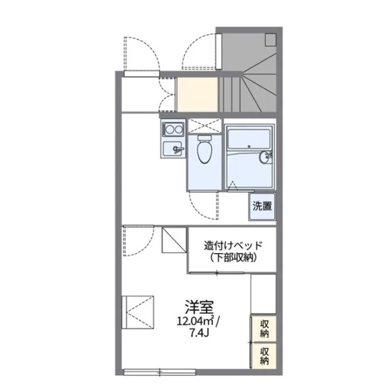 【間取り】 | クインスＡ