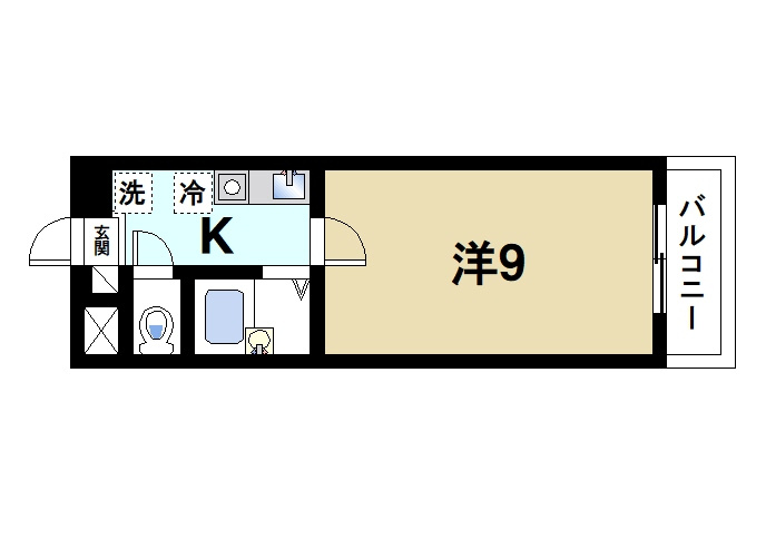 LakiaMaison木津川の間取り
