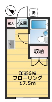 コーポ入江Aの間取り|駅から近くの便利な物件【コーポ入江Ａ】