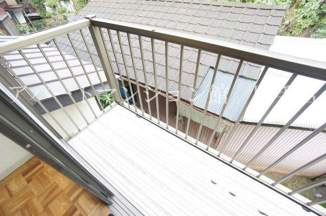 向井邸のバルコニー