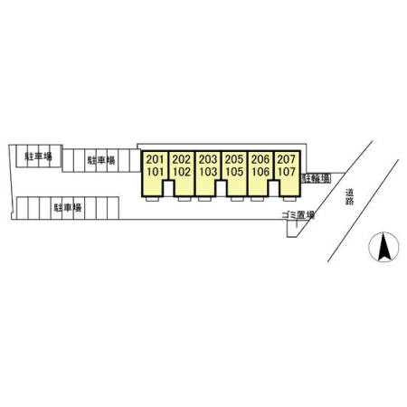 ロイヤルガーデンアネックスの区画図