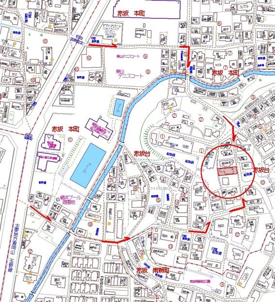 高台から岡山城を眺めませんかの地図