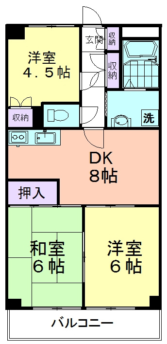 ホワイトコーポの間取り