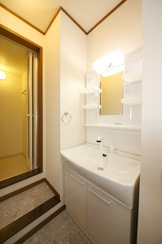 ドミールたかねB棟の独立洗面台