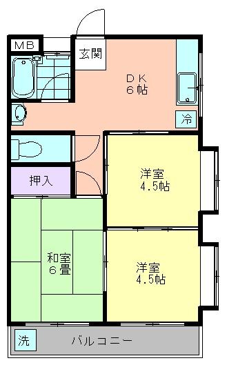 第一コーポ滝島の間取り