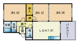 【間取り】 | ジェミニ井尻