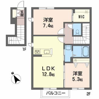 【間取り】 | サンシャイン東川口　Ａ