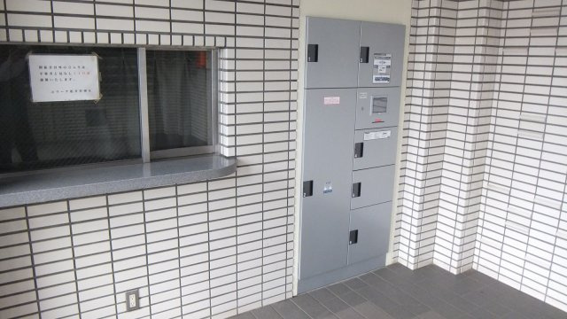 コリーナ柏井のロビー|宅配ボックスありで、不在がちの方も安心です。