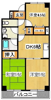 コリーナ柏井の間取り