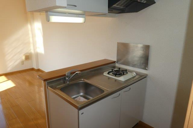 レグルス早島のキッチン|１口ガスコンロ付き