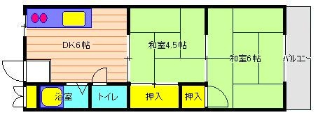 マンション朝霧1号館の間取り