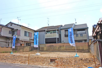 【外観】 | 伏見区桃山町大島　新築戸建　2区画 | 【現況更地】京阪『桃山南口駅』より徒歩8分　JRにもアクセス可能です。