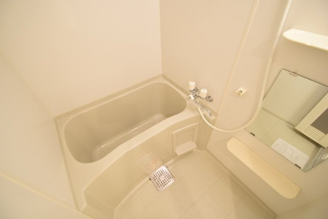 サンルピナスの浴室|鏡付き