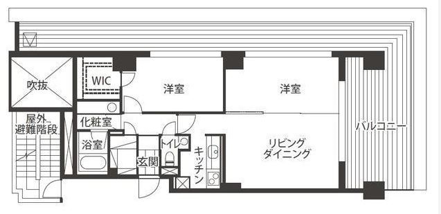 千代田区富士見１丁目の賃貸マンションの間取り