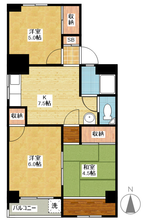 第1中日ビルの間取り