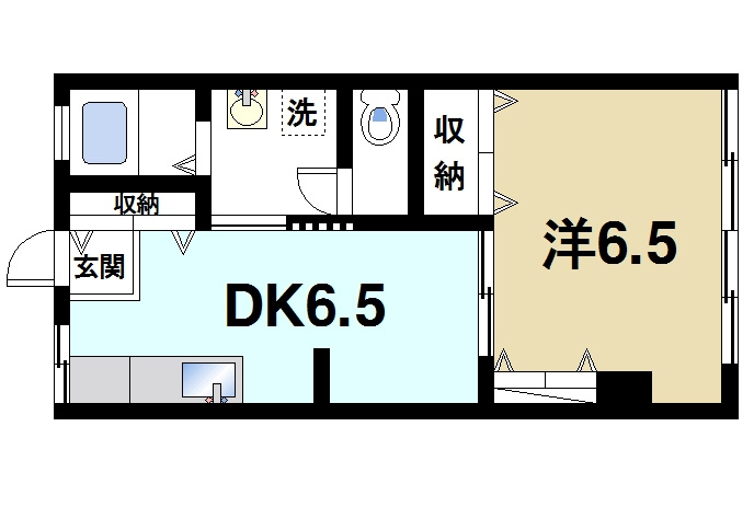川上ビルの間取り|使いやすい間取りです