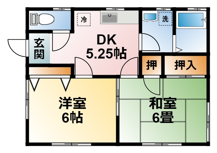 長生郡白子町南日当の一戸建ての間取り