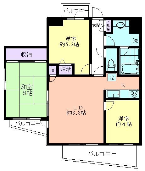 ナイスアーバン久米川の間取り