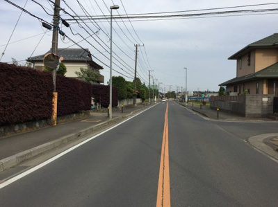 【周辺】 | MLHおそごう２棟（条件付き売地）-② | 周辺は歩道の整備もされているのでお子様も安心です☆