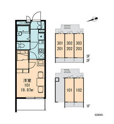 【区画図】 | レオパレスサクラパークＢ